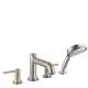 Hansgrohe Talis C 4-Hole Roman Tub Set Trim With 1.8 Gpm Handshower In Brushed Nickel, 14315821