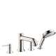 Hansgrohe Talis C 4-Hole Roman Tub Set Trim With 1.8 Gpm Handshower In Polished Nickel, 14315831