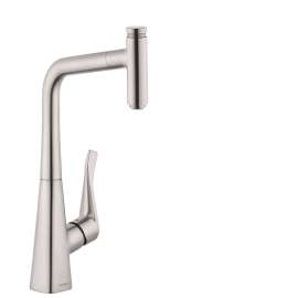 Hansgrohe Metris Select Prep Kitchen Faucet, 1-Spray Pull-Out, 1.75 Gpm In Stainless Steel Optic, 14848801