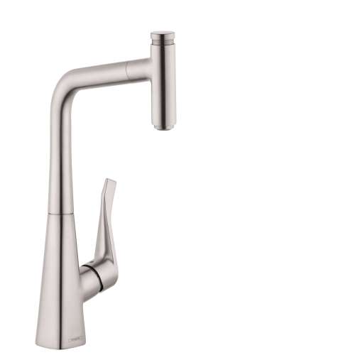 Hansgrohe Metris Select Prep Kitchen Faucet, 1-Spray Pull-Out, 1.75 Gpm In Stainless Steel Optic, 14848801