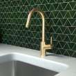 Hansgrohe Talis S² Higharc Kitchen Faucet, 1-Spray Pull-Down, 1.75 Gpm In Brushed Gold Optic, 14872251