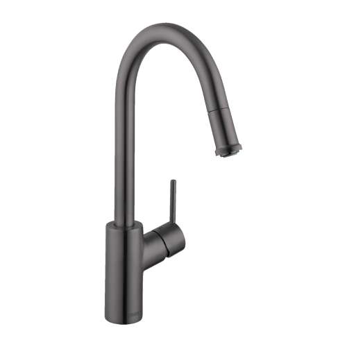 Hansgrohe Talis S² Higharc Kitchen Faucet, 1-Spray Pull-Down, 1.75 Gpm In Brushed Black Chrome, 14872341