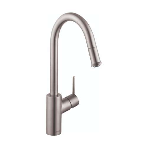 Hansgrohe Talis S² Higharc Kitchen Faucet, 1-Spray Pull-Down, 1.75 Gpm In Stainless Steel Optic, 14872801