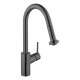 Hansgrohe Talis S² Higharc Kitchen Faucet, 2-Spray Pull-Down, 1.75 Gpm In Brushed Black Chrome, 14877341