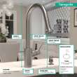 Hansgrohe Talis S² Higharc Kitchen Faucet, 2-Spray Pull-Down, 1.75 Gpm In Stainless Steel Optic, 14877801