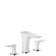 Hansgrohe Puravida Widespread Faucet 110, 1.2 Gpm In White/Chrome, 15073401