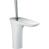 Hansgrohe Puravida Single-Hole Faucet 110 With Pop-Up Drain, 1.2 Gpm In White/Chrome, 15074401