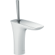 Hansgrohe Puravida Single-Hole Faucet 110 With Pop-Up Drain, 1.2 Gpm In White/Chrome, 15074401