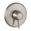 Hansgrohe Ecostat Classic Pressure Balance Trim, Round In Brushed Nickel, 15404821