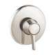 Hansgrohe Ecostat Classic Pressure Balance Trim, Round In Polished Nickel, 15404831