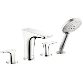 Hansgrohe Puravida 4-Hole Roman Tub Set Trim With 1.75 Gpm Handshower