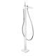Hansgrohe Puravida Freestanding Tub Filler Trim With 2.0 Gpm Handshower In White/Chrome, 15473401