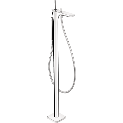 Hansgrohe Puravida Freestanding Tub Filler Trim With 1.75 Gpm Handshower In Chrome, 15477001