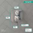 Hansgrohe Ecostat E Thermostatic Trim With Volume Control