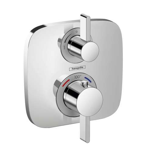 Hansgrohe Ecostat E Thermostatic Trim With Volume Control And Diverter In Chrome, 15708001