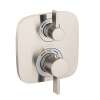 Hansgrohe Ecostat E Thermostatic Trim With Volume Control And Diverter In Brushed Nickel, 15708821