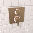 Hansgrohe Ecostat Thermostatic Trim With Volume Control In Brushed Bronze, 15712141