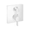 Hansgrohe Ecostat Square Thermostatic Trim With Volume Control And Diverter In Matte White, 15714701