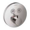 Hansgrohe Showerselect S Thermostatic Trim For 2 Functions, Round In Chrome, 15743001