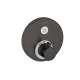 Hansgrohe Showerselect S Thermostatic Trim For 1 Function, Round In Brushed Black Chrome, 15744341