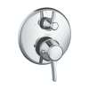 Hansgrohe Ecostat Classic Thermostatic Trim With Volume Control, Round In Chrome, 15752001