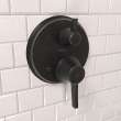 Hansgrohe Ecostat Classic Thermostatic Trim With Volume Control, Round In Rubbed Bronze, 15752921
