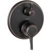 Hansgrohe Ecostat Classic Thermostatic Trim With Volume Control, Round In Rubbed Bronze, 15752921