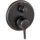 Hansgrohe Ecostat Classic Thermostatic Trim With Volume Control, Round In Rubbed Bronze, 15752921