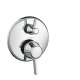 Hansgrohe Ecostat Classic Thermostatic Trim With Volume Control And Diverter, Round In Chrome, 15753001