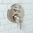 Hansgrohe Ecostat Classic Thermostatic Trim With Volume Control And Diverter, Round In Polished Nickel, 15753831