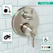 Hansgrohe Ecostat Classic Thermostatic Trim With Volume Control And Diverter, Round In Polished Nickel, 15753831