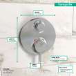 Hansgrohe Ecostat S Thermostatic Trim With Volume Control