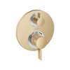 Hansgrohe Ecostat S Thermostatic Trim With Volume Control And Diverter In Brushed Bronze, 15758141