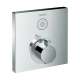 Hansgrohe Showerselect Thermostatic Trim For 1 Function, Square In Chrome, 15762001