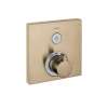 Hansgrohe Showerselect Thermostatic Trim For 1 Function, Square In Brushed Bronze, 15762141