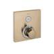 Hansgrohe Showerselect Thermostatic Trim For 1 Function, Square In Brushed Bronze, 15762141