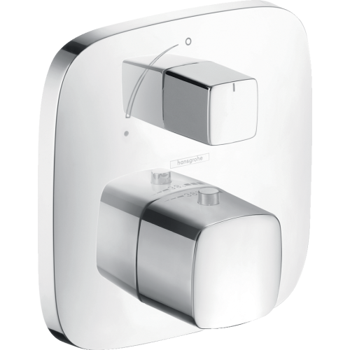Hansgrohe Puravida Thermostatic Trim With Volume Control In Chrome, 15775001