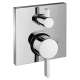 Hansgrohe Ecostat Pressure Balance Trim Square With Diverter In Chrome, 15862001