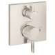Hansgrohe Ecostat Pressure Balance Trim Square With Diverter In Brushed Nickel, 15862821