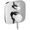 Hansgrohe Ecostat Pressure Balance Trim Square With Diverter In Chrome, 15864001