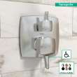 Hansgrohe Ecostat Classic Pressure Balance Trim Classic Square With Diverter In Chrome, 15865001