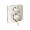 Hansgrohe Ecostat Classic Pressure Balance Trim Classic Square With Diverter In Polished Nickel, 15865831