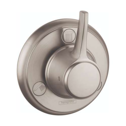 Hansgrohe Ecostat Classic Diverter Trim Trio/Quattro In Brushed Nickel, 15934821