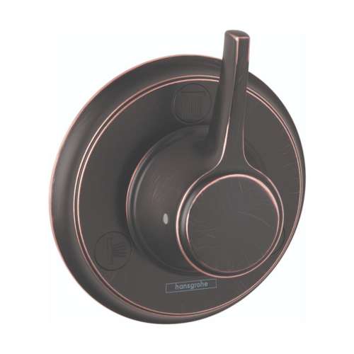 Hansgrohe Ecostat Classic Diverter Trim Trio/Quattro In Rubbed Bronze, 15934921