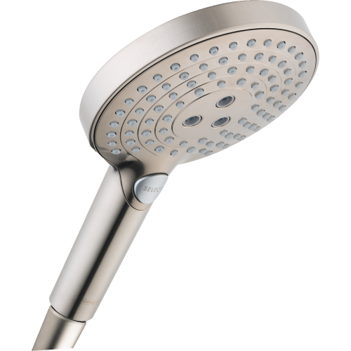 Hansgrohe Raindance Select S Handshower 120 3-Jet Powderrain, 2.5 Gpm In Brushed Nickel, 26037821