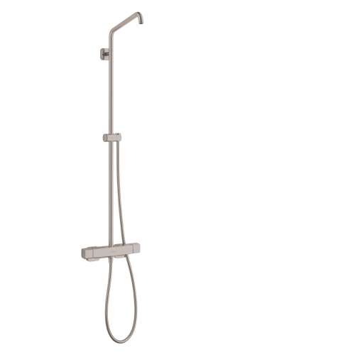 Hansgrohe Croma E Showerpipe Without Shower Components In Brushed Nickel, 26067821