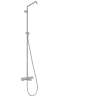 Hansgrohe Croma E Showerpipe With Tub Filler Without Shower Components In Brushed Nickel, 26068821