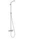 Hansgrohe Croma E Showerpipe With Tub Filler Without Shower Components In Brushed Nickel, 26068821
