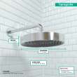 Hansgrohe Rainfinity Showerhead 250 1-Jet, 2.5 Gpm In Chrome, 26228001