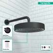 Hansgrohe Rainfinity Showerhead 250 1-Jet, 2.5 Gpm In Matte Black, 26228671